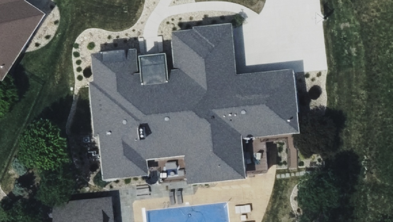 2025 aerial imagery of the roof